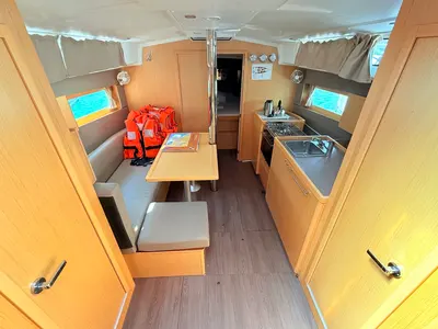 Salon of Foxy, a Beneteau Oceanis 38.1 sailboat at Sukošan, Croatia
