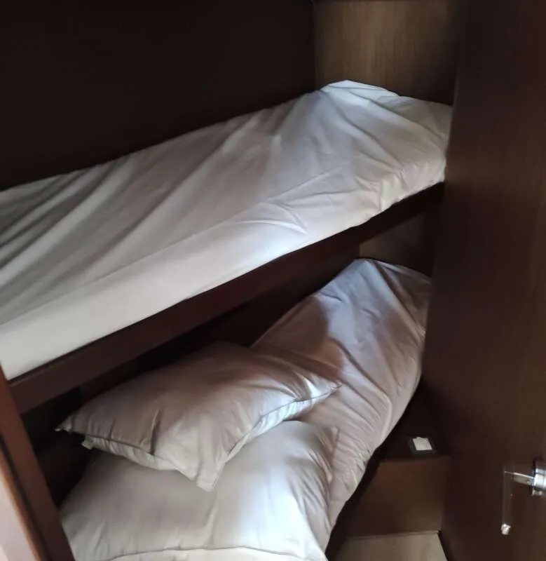 Cabin on Surya, a Beneteau Oceanis 40.1 sailboat at Kontokali, Greece