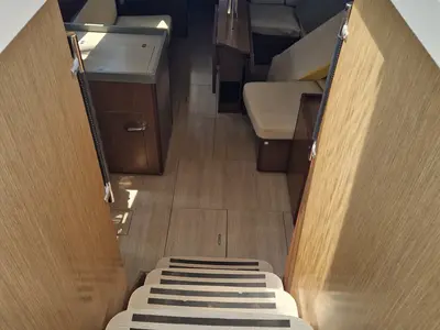 Salon of Hera, a Beneteau Oceanis 41.1 sailboat at Palairos, Greece