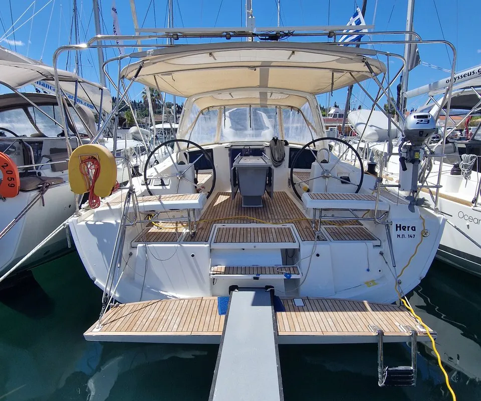 Hera, a Beneteau Oceanis 41.1 sailboat at Municipal Unit of Palairos, Greece