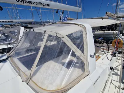 Hera, a Beneteau Oceanis 41.1 sailboat at Municipal Unit of Palairos, Greece