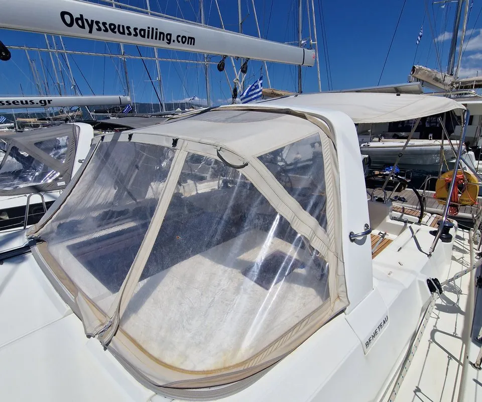 Hera, a Beneteau Oceanis 41.1 sailboat at Municipal Unit of Palairos, Greece