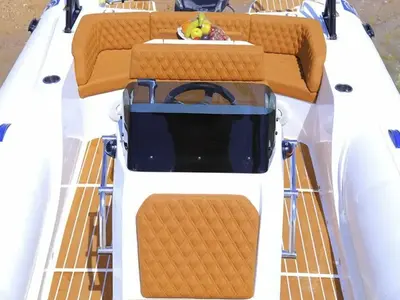 Deck of Viga Luxury 650, a Viga Luxury 650 RIB at Grad Pula, Croatia