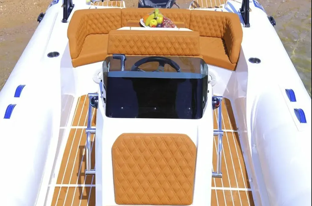 Deck of Viga Luxury 650, a Viga Luxury 650 RIB at Grad Pula, Croatia