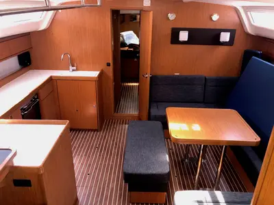 Salon of Ekavi, a Bavaria Cruiser 51 sailboat at Athens, Greece