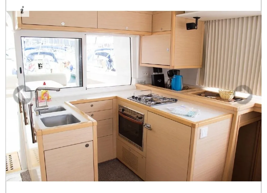 Galley of Sunshine I, a Lagoon 450 Fly catamaran at Dubrovnik, Croatia