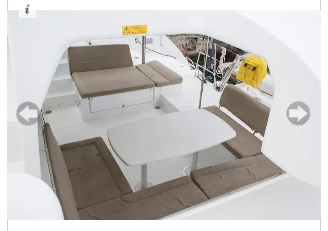 Deck of Sunshine I, a Lagoon 450 Fly catamaran at Dubrovnik, Croatia