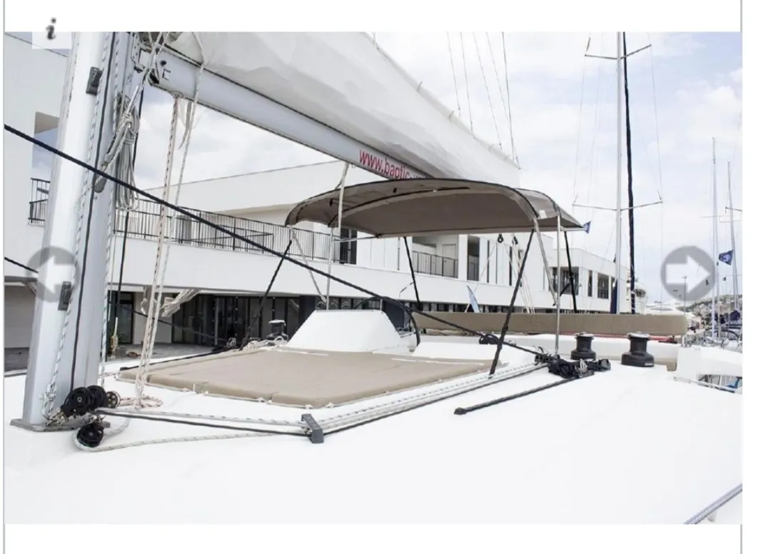 Deck of Sunshine I, a Lagoon 450 Fly catamaran at Dubrovnik, Croatia