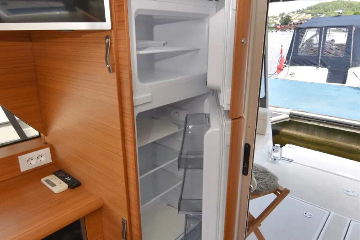 Galley of Porsgrunn, a Greenline 39 motor yacht at Porsgrunn, Norway