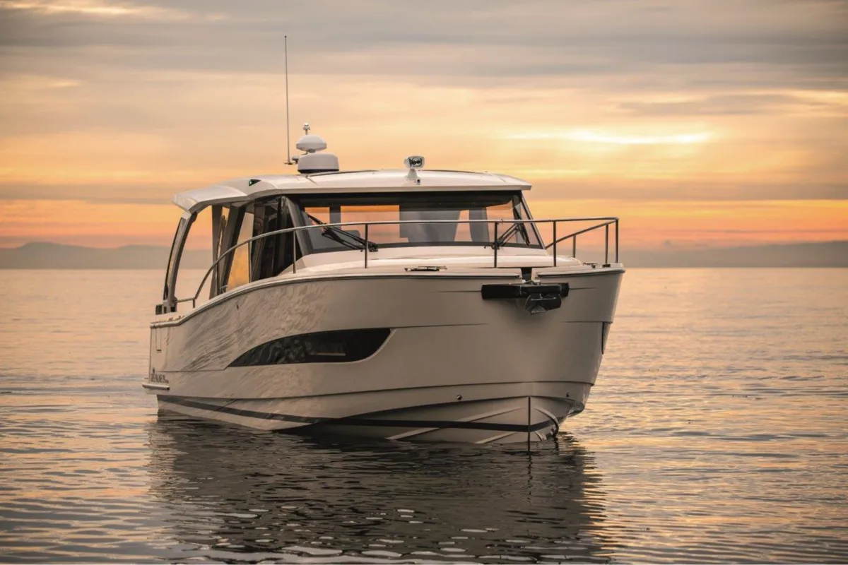 Exterior view of Porsgrunn, a Greenline 39 motor yacht at Porsgrunn, Norway