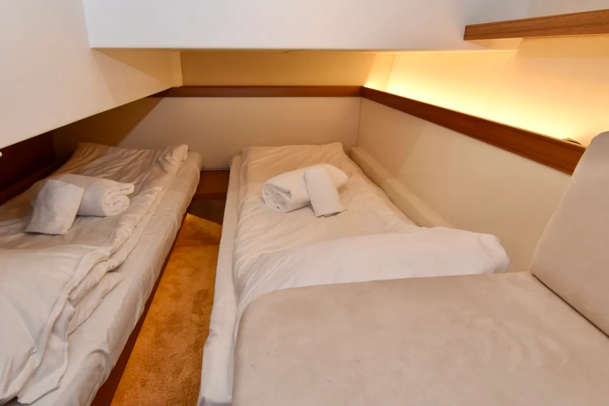 Cabin on Porsgrunn, a Greenline 39 motor yacht at Porsgrunn, Norway