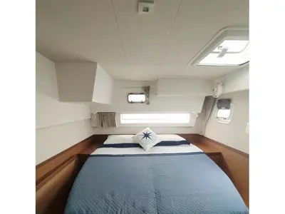 Cabin on Mare, a Lagoon 42 catamaran at Lu Palau/Palau, Italy