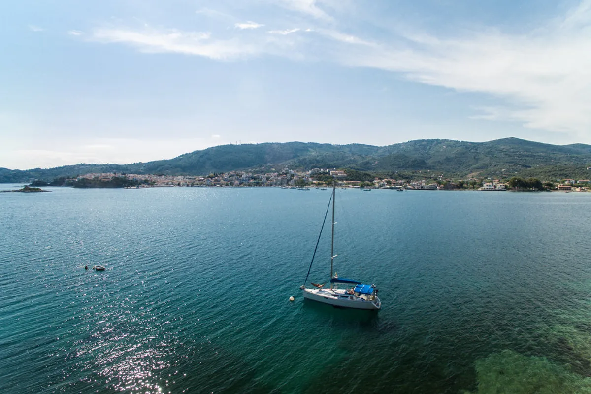 Exterior view of Lauren, a Jeanneau Sun Odyssey 36i sailboat at Volos, Greece