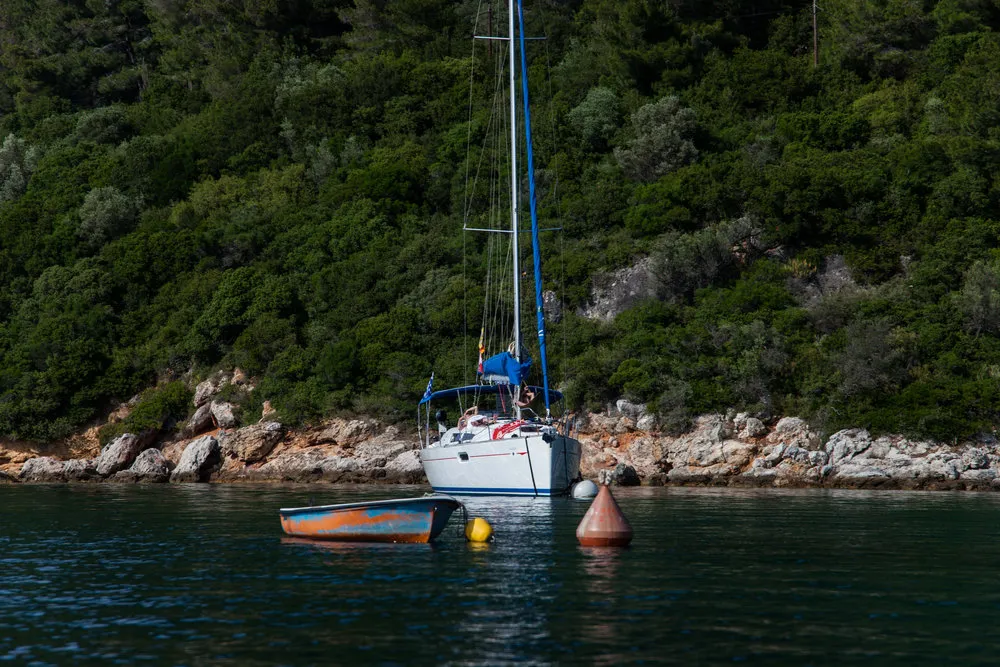 Exterior view of Lauren, a Jeanneau Sun Odyssey 36i sailboat at Volos, Greece