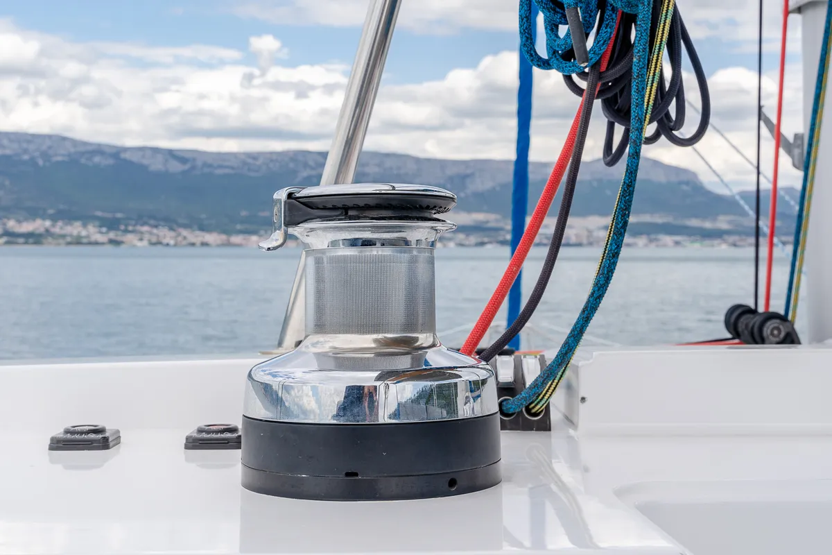 Blue, a Luna 49 catamaran at Split, Croatia