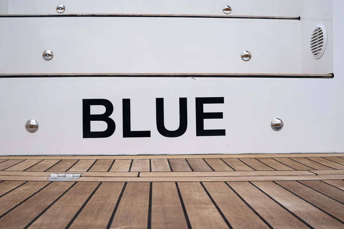 Blue, a Luna 49 catamaran at Split, Croatia