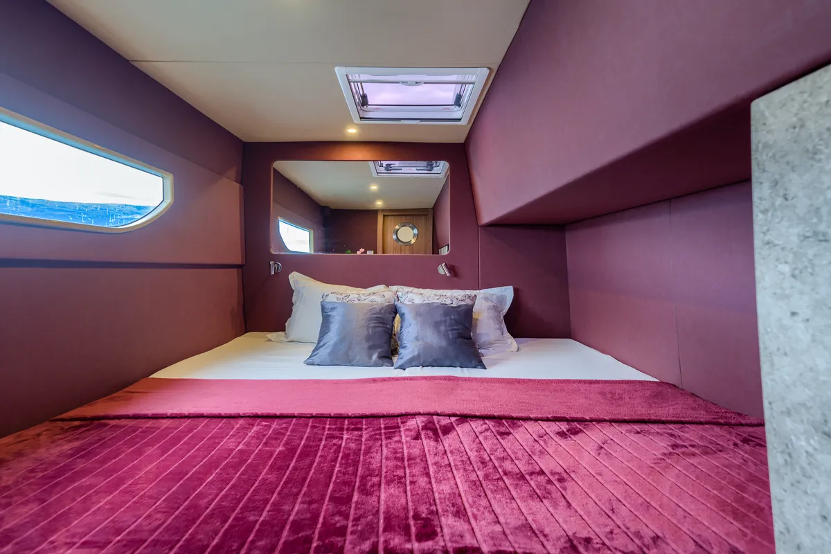 Cabin on Blue, a Luna 49 catamaran at Split, Croatia