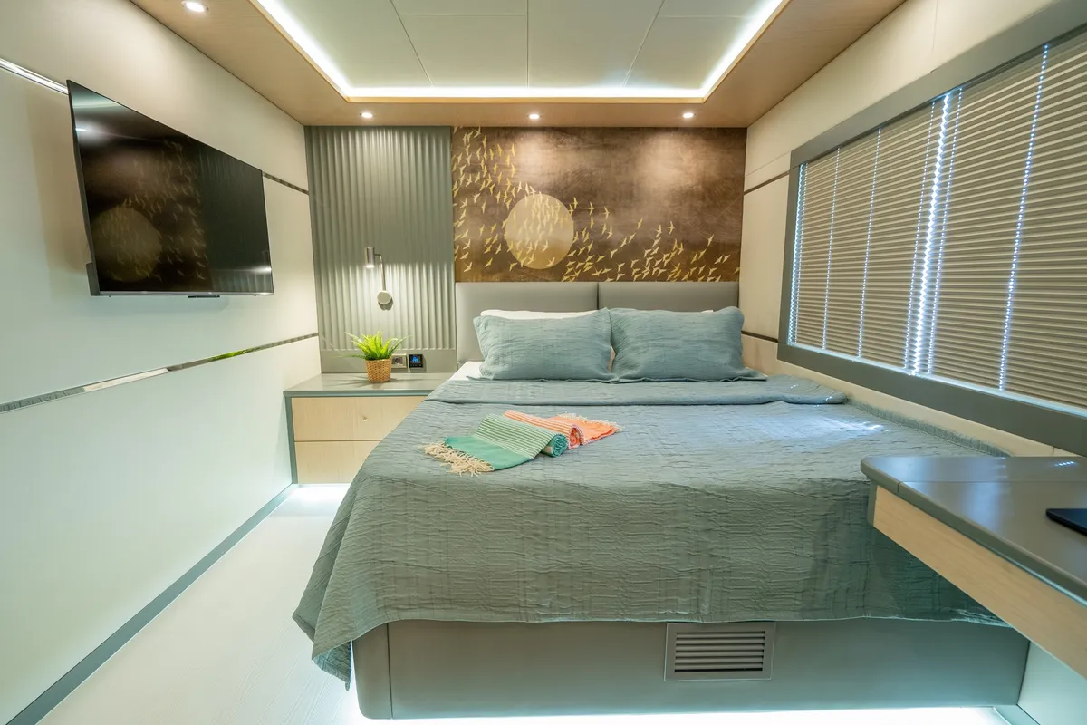 Cabin on Lavin, a Gulet Custom built 183 motor yacht at Fethiye, Turkey