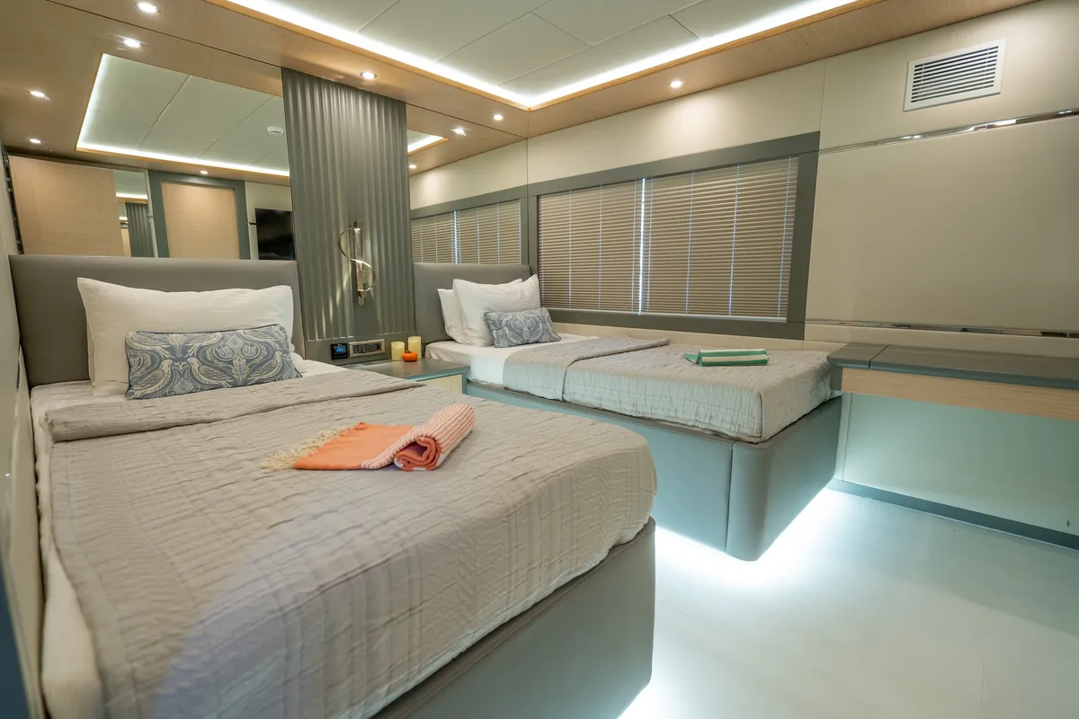 Cabin on Lavin, a Gulet Custom built 183 motor yacht at Fethiye, Turkey