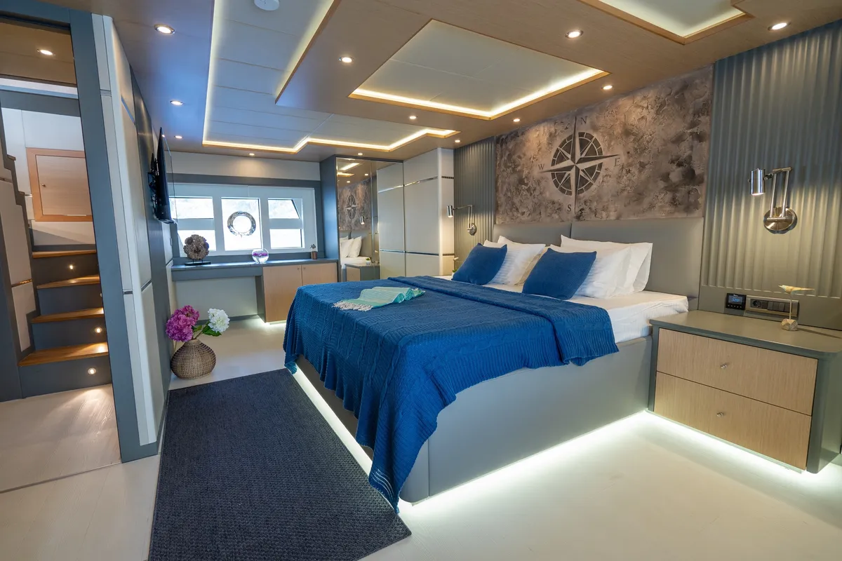 Cabin on Lavin, a Gulet Custom built 183 motor yacht at Fethiye, Turkey