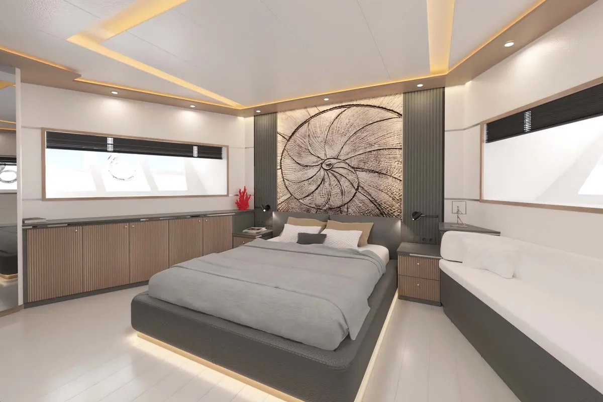 Cabin on Lavin, a Gulet Custom built 183 motor yacht at Fethiye, Turkey