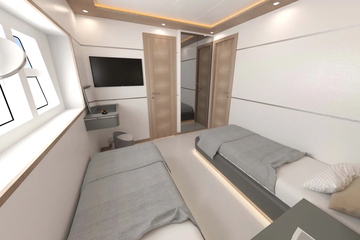 Cabin on Lavin, a Gulet Custom built 183 motor yacht at Fethiye, Turkey
