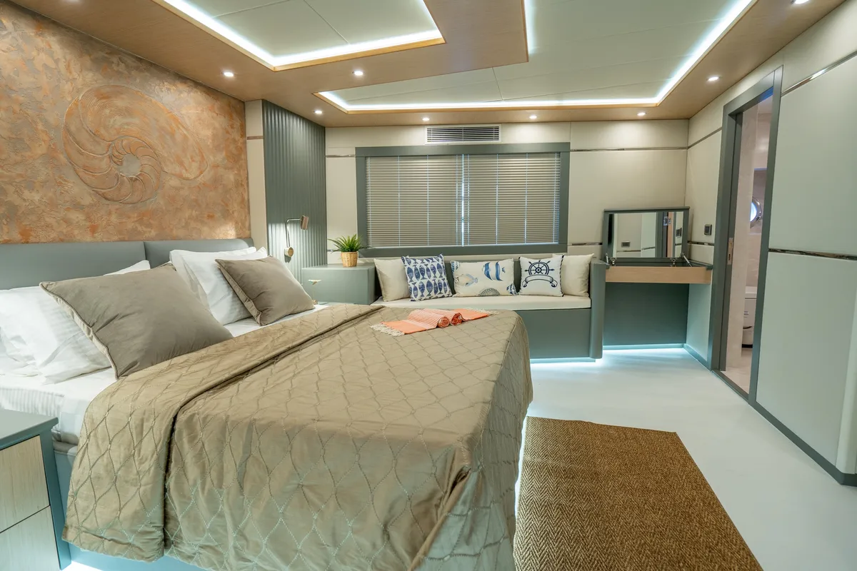 Cabin on Lavin, a Gulet Custom built 183 motor yacht at Fethiye, Turkey