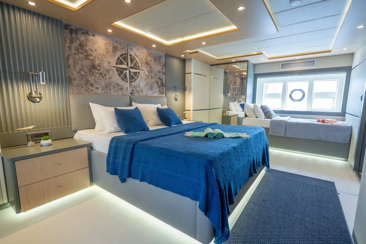 Cabin on Lavin, a Gulet Custom built 183 motor yacht at Fethiye, Turkey