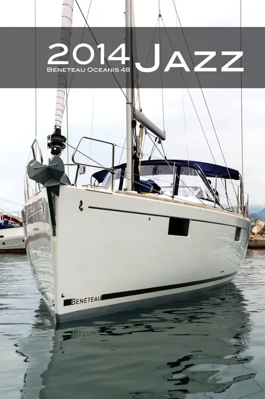 Exterior view of Jazz, a Beneteau Oceanis 48 sailboat at Tivat, Montenegro