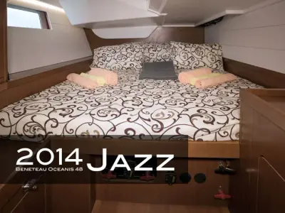 Cabin on Jazz, a Beneteau Oceanis 48 sailboat at Tivat, Montenegro