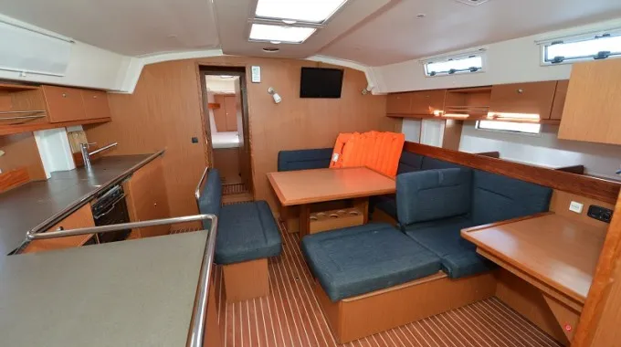 Salon of Enya, a Bavaria Cruiser 45 sailboat at Grad Biograd na Moru, Croatia