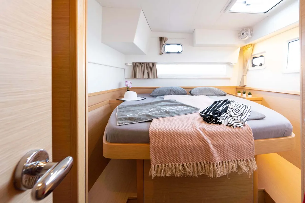 Cabin on Flying Horst, a Lagoon 42 catamaran at Grad Šibenik, Croatia