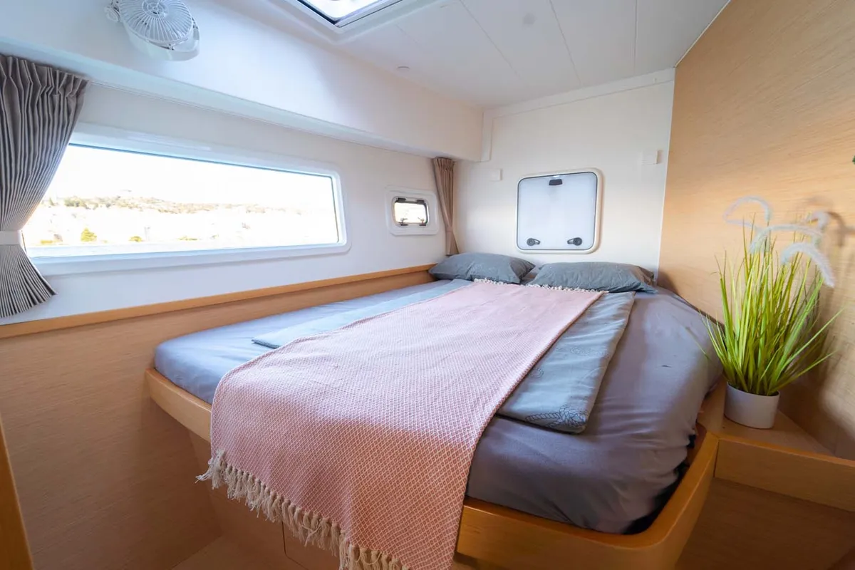 Cabin on Flying Horst, a Lagoon 42 catamaran at Grad Šibenik, Croatia