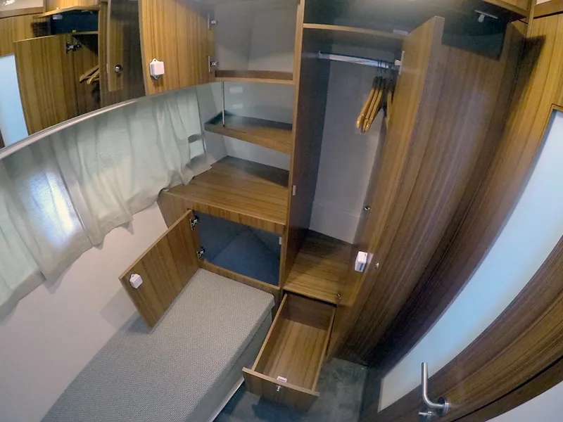 Cabin on North star, a Marex 375 motor yacht at Grad Šibenik, Croatia