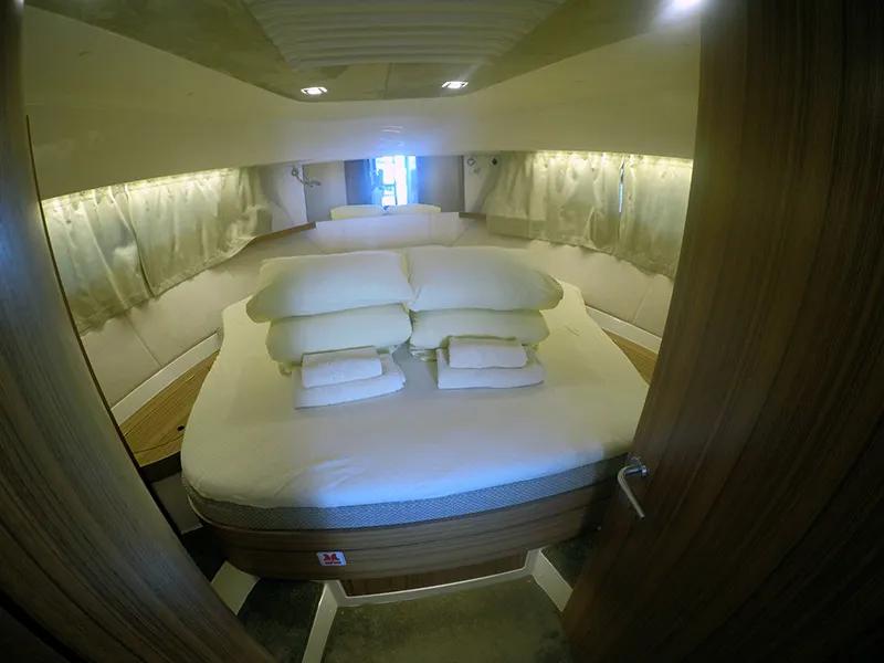 Cabin on North star, a Marex 375 motor yacht at Grad Šibenik, Croatia