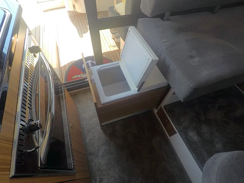 Galley of North star, a Marex 375 motor yacht at Grad Šibenik, Croatia