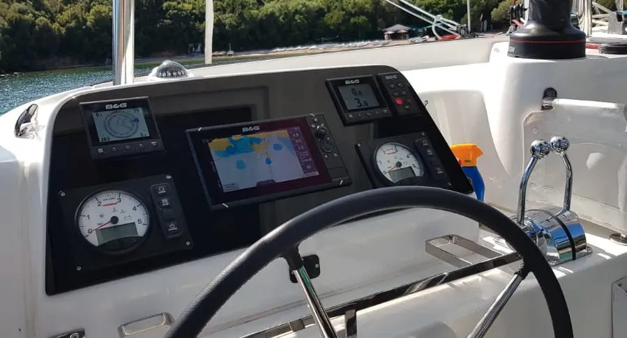 Starz, a Lagoon 42 catamaran at Fethiye, Turkey