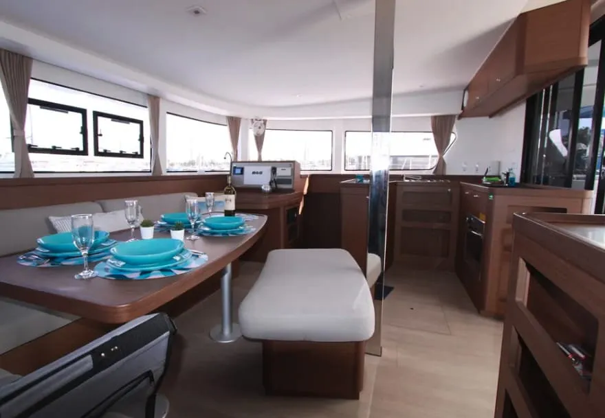 Starz, a Lagoon 42 catamaran at Fethiye, Turkey