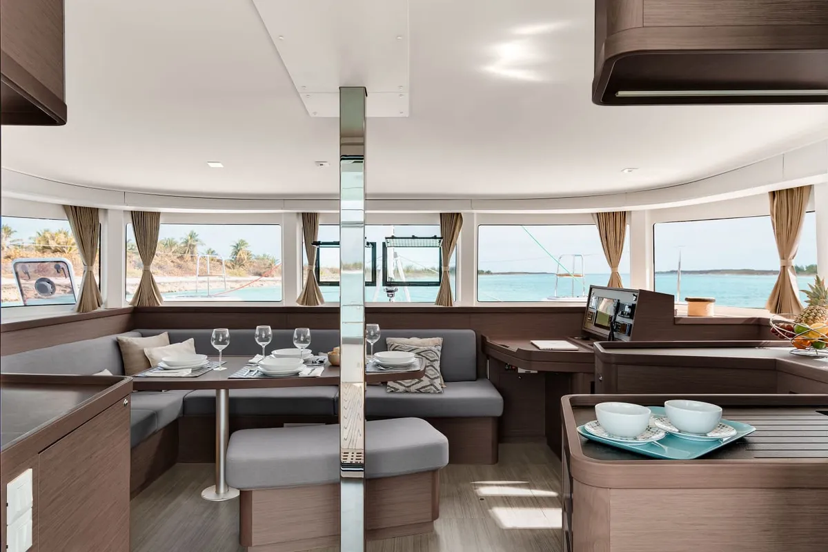 Starz, a Lagoon 42 catamaran at Fethiye, Turkey