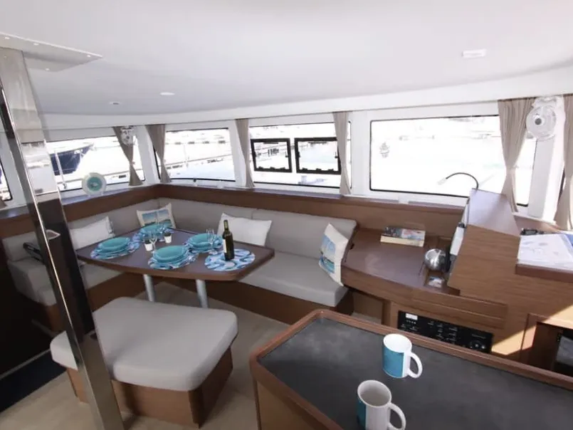 Starz, a Lagoon 42 catamaran at Fethiye, Turkey