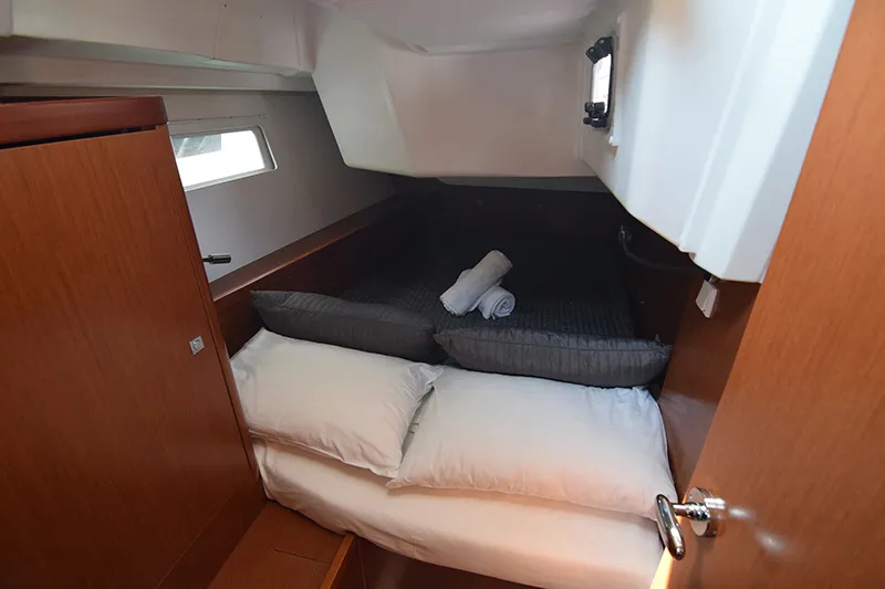 Cabin on Bolero, a Beneteau Oceanis 41 sailboat at Athens, Greece