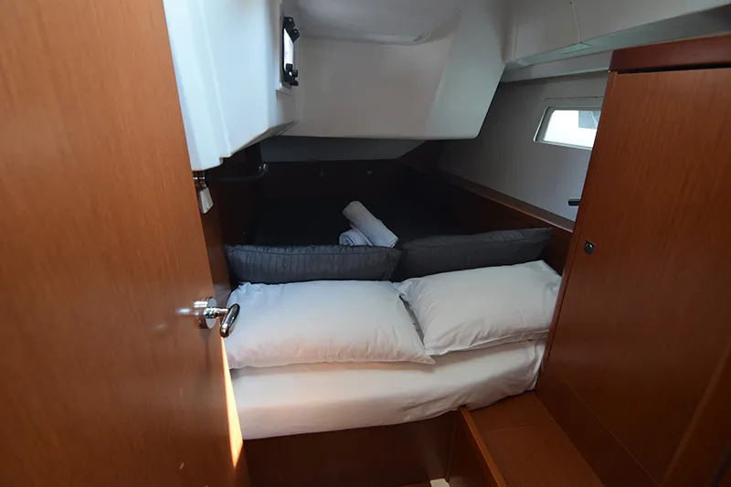 Cabin on Bolero, a Beneteau Oceanis 41 sailboat at Athens, Greece