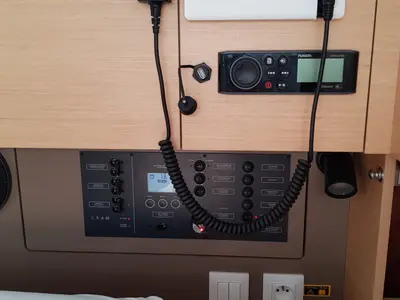 Galley of Kolibri, a Beneteau Oceanis 35.1 sailboat at Grad Šibenik, Croatia