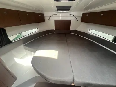 Cabin on Jack, a Beneteau Antares 9 OB motorboat at Punat, Croatia