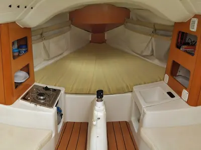 Cabin on Perla, a Beneteau First 21.7 sailboat at Split, Croatia