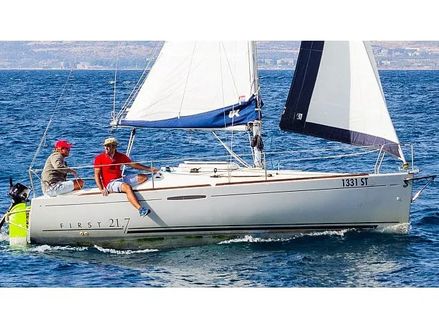 Exterior view of Perla, a Beneteau First 21.7 sailboat at Split, Croatia
