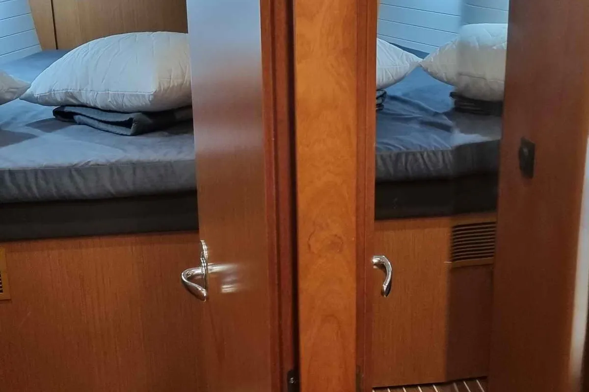Oreo, a Bavaria Cruiser 51 sailboat at Skiathos, Greece