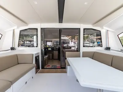 Salon of Duality II, a Nautitech 44 catamaran at Road Town, British Virgin Islands