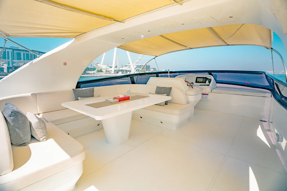 Luxury Motor Yacht, a motor yacht at Dubai Harbour, United Arab Emirates