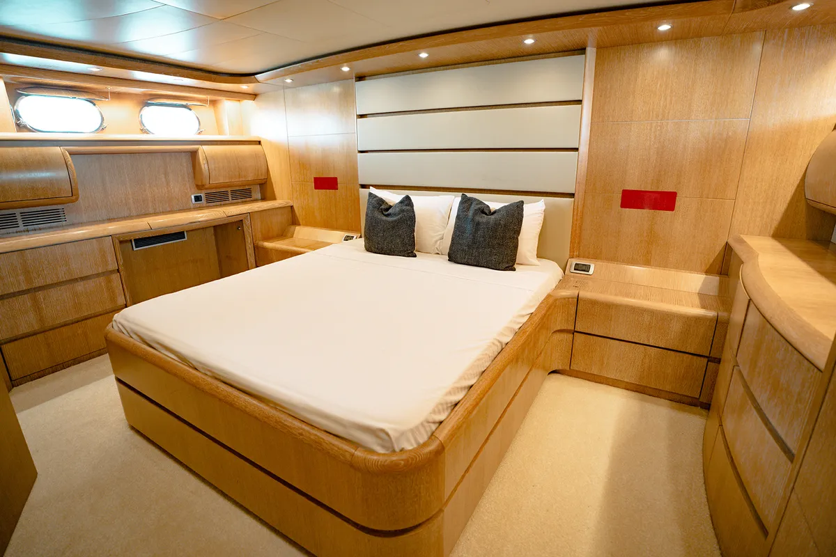 Luxury Motor Yacht, a motor yacht at Dubai Harbour, United Arab Emirates